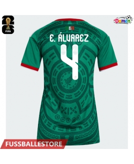 Günstige Mexiko Edson Alvarez #4 Heimtrikot Damen WM 2026 Kurzarm